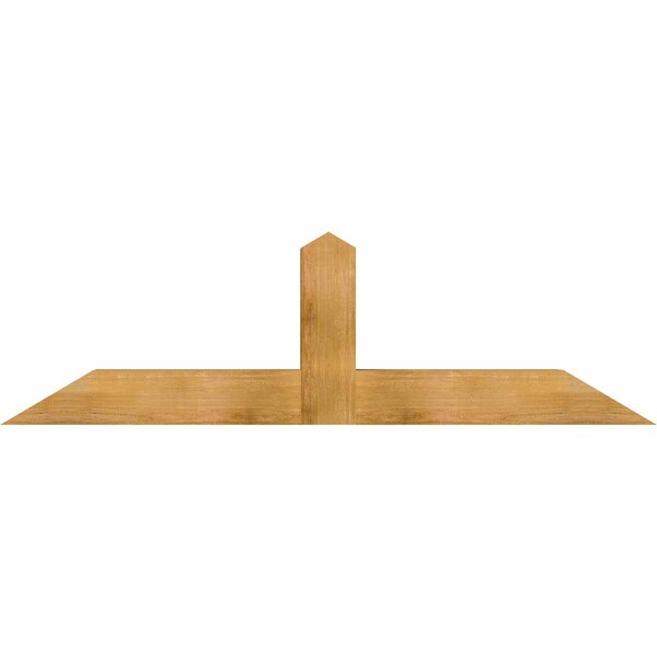 Ekena Millwork Portland Rough Sawn Timber Gable Bracket, Western Red Cedar, 72"W x 21"H x 6"D x 6"F, 7/12 Pitch GBW072X21X0606POR00RWR - main